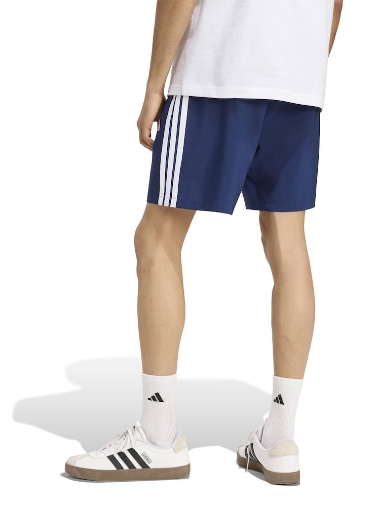 adidas Blue Essentials 3-Stripes Chelsea Lite Woven Shorts - Image 2 of 6 adidas Blue Essentials 3-Stripes Chelsea Lite Woven Shorts - Image 2 of 6