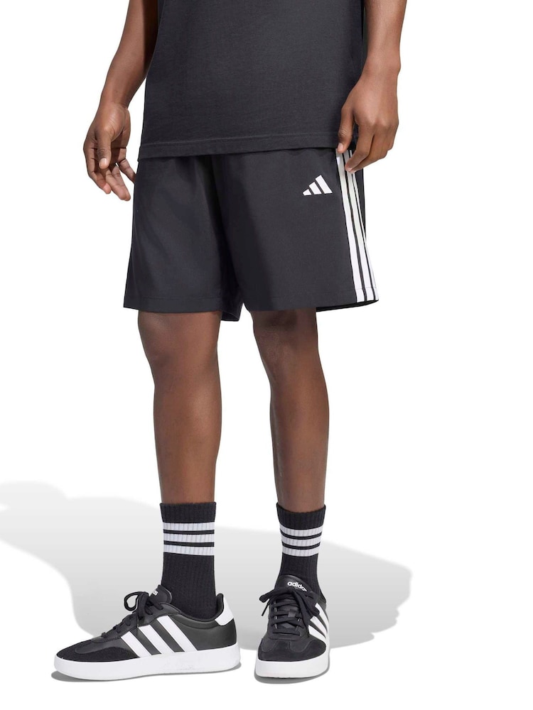 adidas Black Essentials 3-Stripes Chelsea Lite Woven Shorts - Image 1 of 6 adidas Black Essentials 3-Stripes Chelsea Lite Woven Shorts - Image 1 of 6