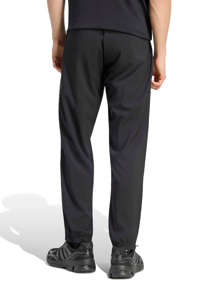 adidas Black Essentials Small Logo Stanford Lite Woven Tapered Cuffed Pants - Image 2 of 6 adidas Black Essentials Small Logo Stanford Lite Woven Tapered Cuffed Pants - Image 2 of 6