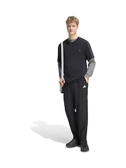 adidas Black Essentials Small Logo Stanford Lite Woven Tapered Cuffed Pants - Image 3 of 6