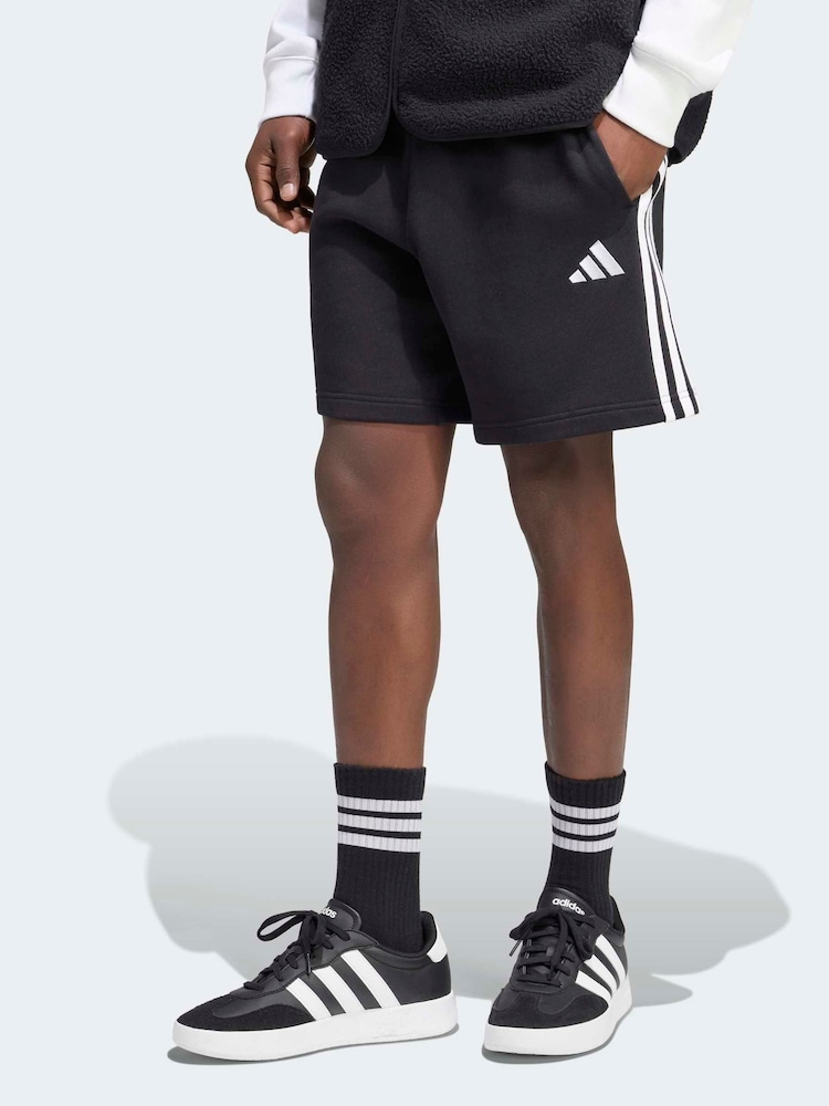 Musta - adidas Essentials 3-Stripes French Terry Shorts - Kuva 1 / 6