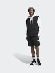 Musta - adidas Essentials 3-Stripes French Terry Shorts - Kuva 3 / 6