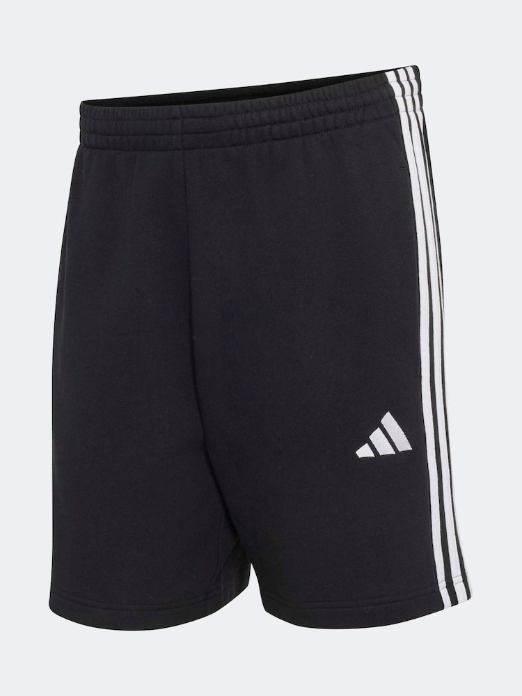 Musta - adidas Essentials 3-Stripes French Terry Shorts - Kuva 6 / 6