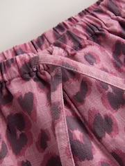 Estampado animal rosa - Pantalones cortos sin cierres (3-16 años) - Imagen 3 de 4