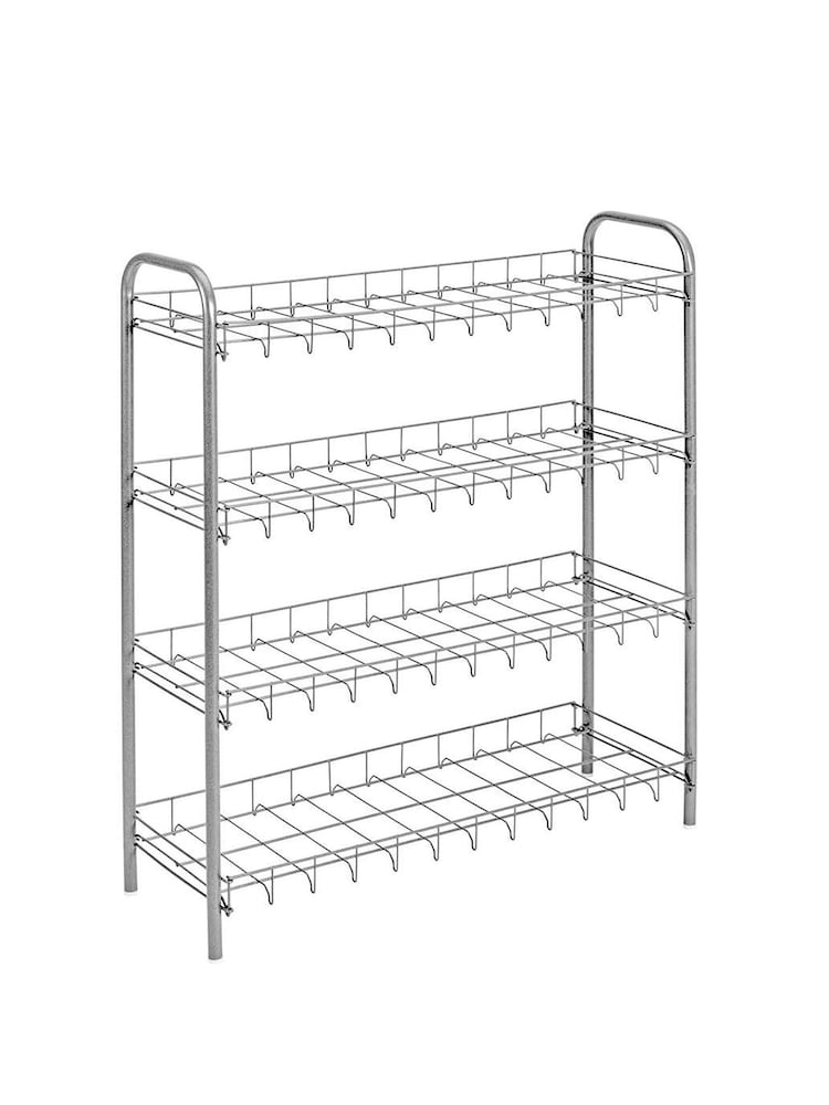metaltex White Shoe Rack Holds Up To 12 Pair - Image 1 of 3