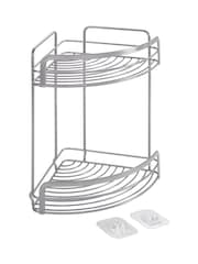 metaltex Silver Origin Luxy 2 Tier Corner Shelf - Image 2 of 2
