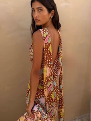 Never Fully Dressed Brown Petite Star Fawn Sophie Dress - Image 2 of 2