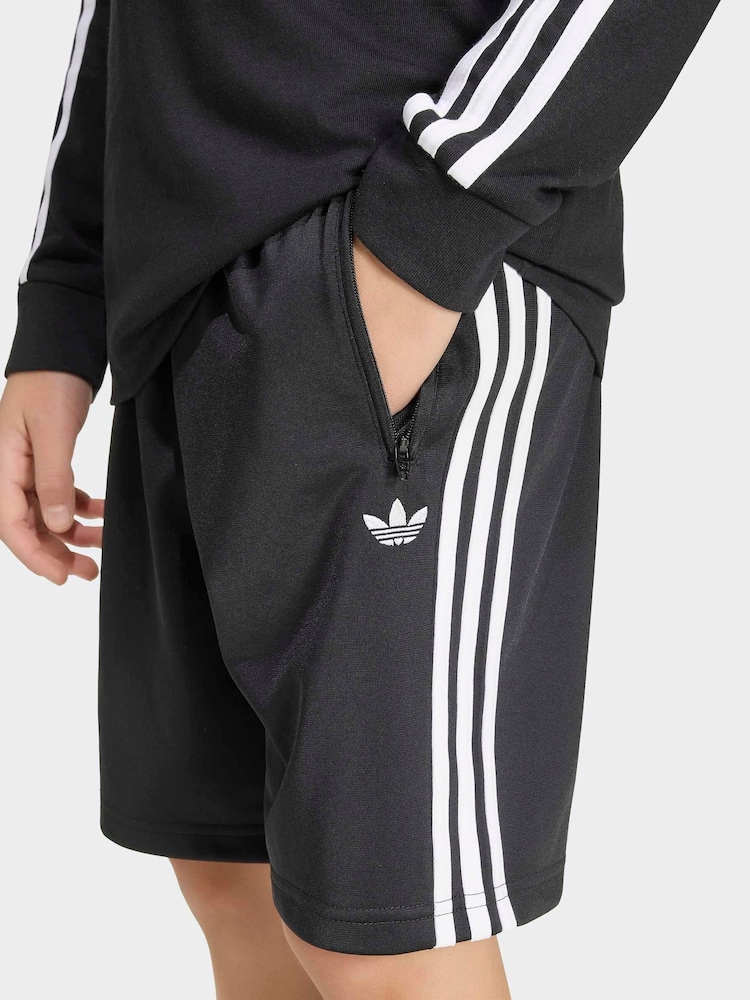 adidas Originals Black Firebird Shorts - Image 1 of 8 adidas Originals Black Firebird Shorts - Image 1 of 8