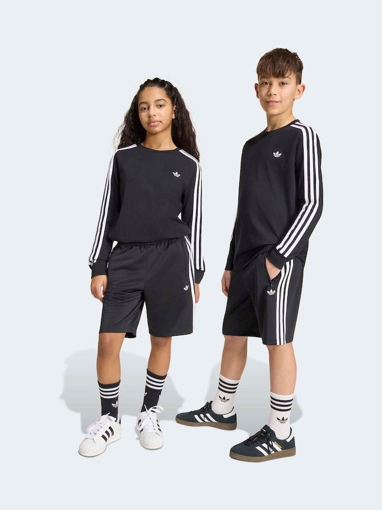 adidas Originals Black Firebird Shorts - Image 2 of 8 adidas Originals Black Firebird Shorts - Image 2 of 8