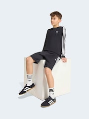 adidas Originals Black Firebird Shorts - Image 5 of 8