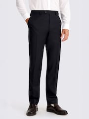 MOSS Navy Italian Tailored Fit Puppytooth Suit Trousers - Image 1 of 3