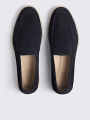 MOSS Blue Lewisham Relaxed Loafers - Image 3 of 4