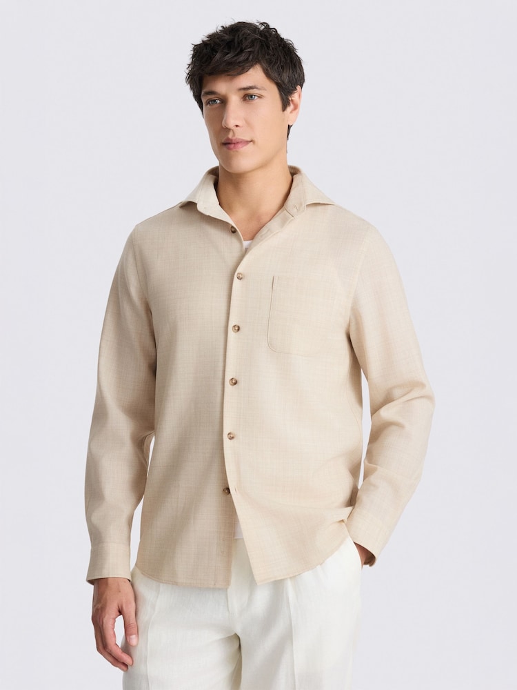 MOSS Natural Tropical Overshirt - Image 1 of 4 MOSS Natural Tropical Overshirt - Image 1 of 4