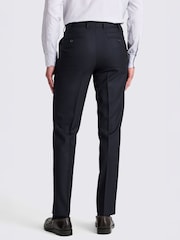 MOSS Navy Italian Tailored Fit Twill Suit Trousers - Image 2 of 3