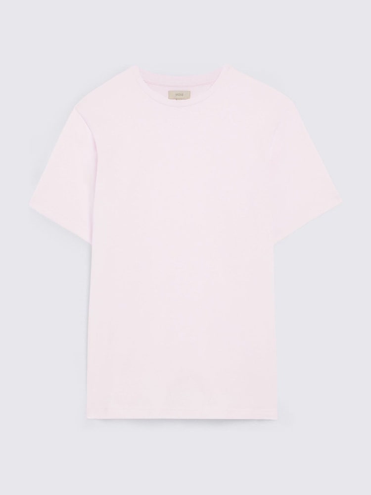 وردي - تيشرت بحافة رقبة مستديرة من Moss - صورة 4 من 4