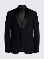 MOSS Black Slim Fit Shawl Lapel Tuxedo Jacket - Image 5 of 5