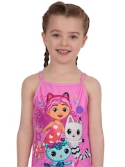 Character Pink Gabby’s Dollhouse Swimming Costume Swimsuit - Image 7 of 11