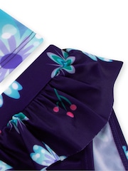 Character Blue Disney Frozen Elsa And Anna Long Sleeve Swimsuit - Image 6 of 10