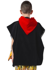 Character Black Hot Wheels Racecar Hooded Towel Poncho - Image 3 of 12