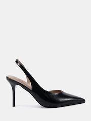 Novo Black Standard Fit Hayley Sweetheart Slingback Courts - Image 3 of 6