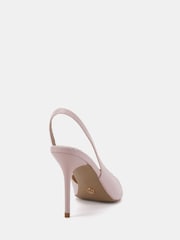 Novo Pink Standard Fit Hayley Sweetheart Slingback Courts - Image 4 of 6