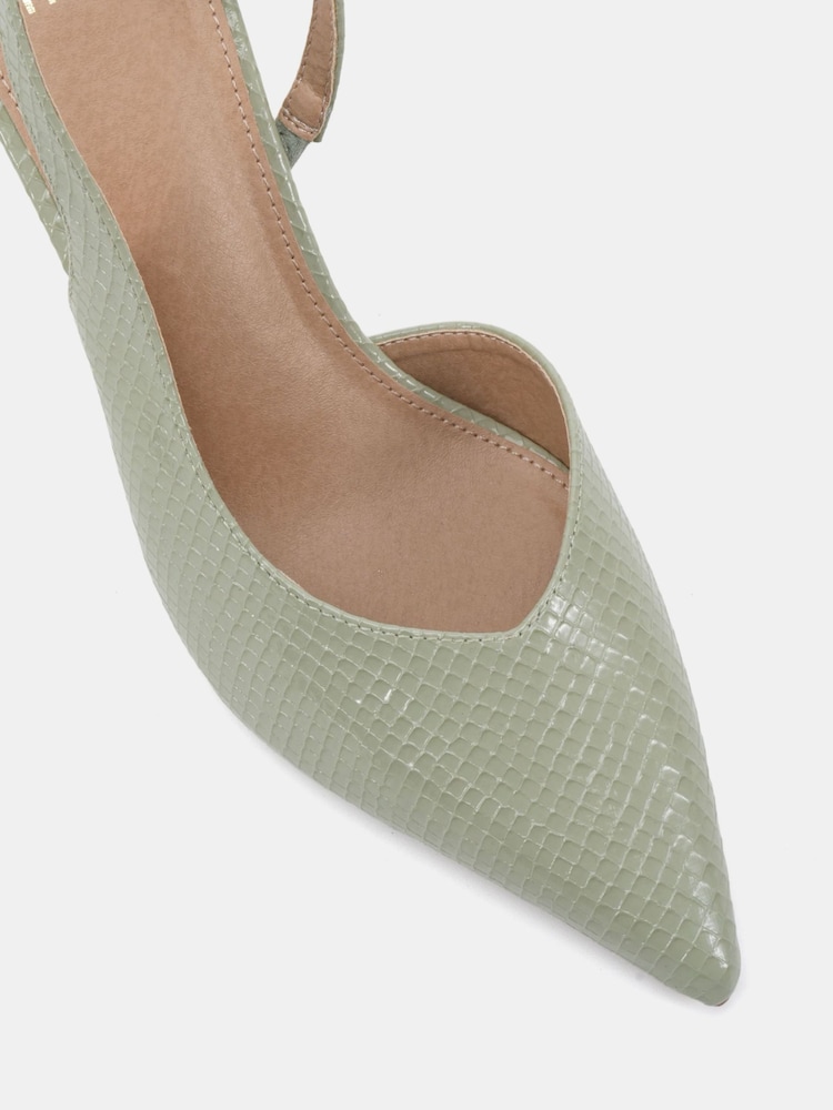 Novo Green Standard Fit Hayley Sweetheart Slingback Courts - Image 6 of 6