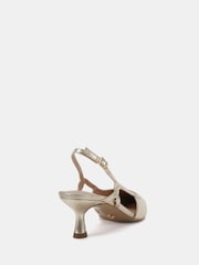 Gold - Novo Halo Slingback-Halbschuhe mit Twist-Detail - Bild 3 von 5