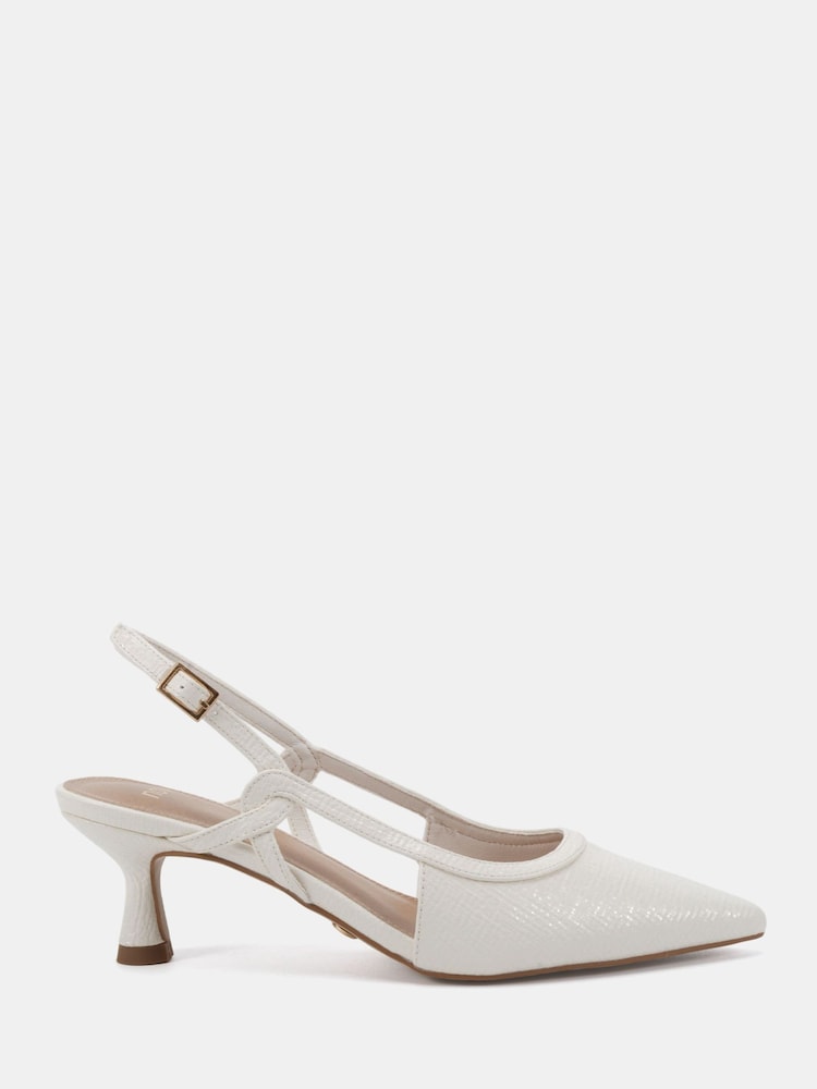 Rosa - Novo Halo Slingback-Halbschuhe mit Twist-Detail - Bild 2 von 6