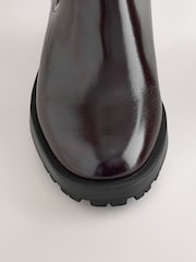 Burgundy Red Extra Wide Fit Chelsea Boots - Image 4 of 5