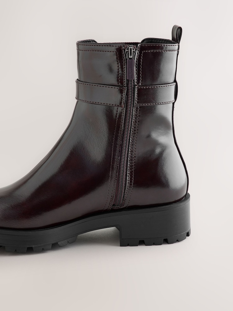 Burgundy Red Extra Wide Fit Chelsea Boots - Image 5 of 5 Burgundy Red Extra Wide Fit Chelsea Boots - Image 5 of 5