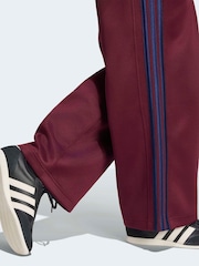 adidas Maroon Red Stadium Loose Fit 3-Stripes Trackpant Trousers - Image 5 of 6