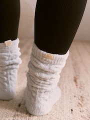Bath & Body Works Icy Blue Cosy Chenile Lurex Socks 1 Pack - Image 3 of 3