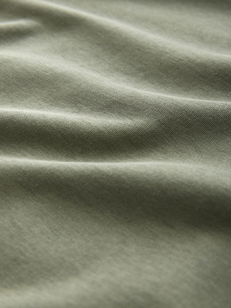 Khaki Green Overarm Stripe Polo Shirt - Image 9 of 9 Khaki Green Overarm Stripe Polo Shirt - Image 9 of 9