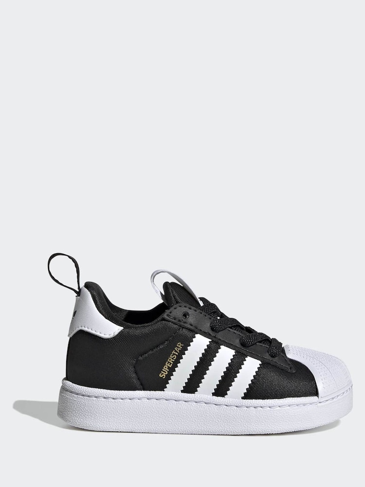 adidas Originals Black Superstar Quickon Younger Boys Trainers - Image 1 of 10 adidas Originals Black Superstar Quickon Younger Boys Trainers - Image 1 of 10