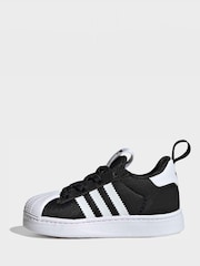 adidas Originals Black Superstar Quickon Younger Boys Trainers - Image 2 of 10