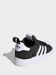 adidas Originals Black Superstar Quickon Younger Boys Trainers - Image 5 of 10