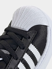 adidas Originals Black Superstar Quickon Younger Boys Trainers - Image 9 of 10
