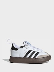 adidas Originals White Samba Quickon Trainers - Image 1 of 10