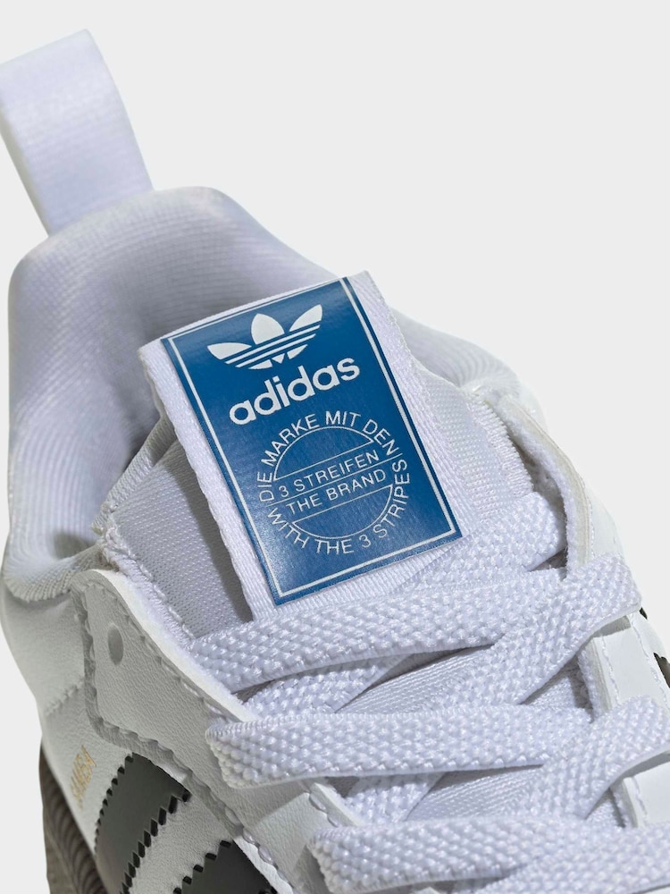 adidas Originals White Samba Quickon Trainers - Image 10 of 10 adidas Originals White Samba Quickon Trainers - Image 10 of 10