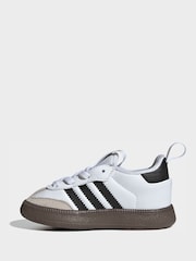 adidas Originals White Samba Quickon Trainers - Image 2 of 10
