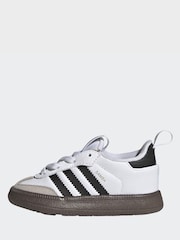 adidas Originals White Samba Quickon Trainers - Image 3 of 10