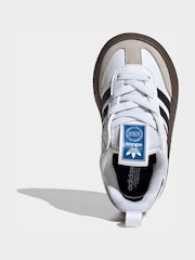 adidas Originals White Samba Quickon Trainers - Image 8 of 10