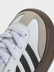 adidas Originals White Samba Quickon Trainers - Image 9 of 10