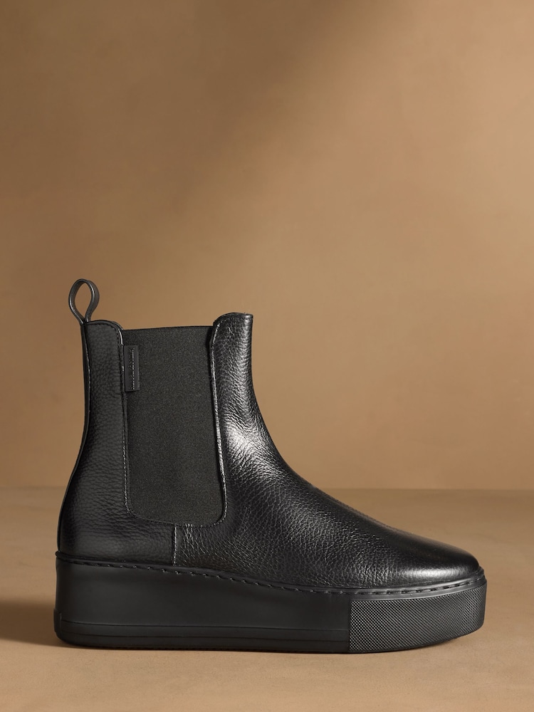 Russell & Bromley Black Park Way Flatform Chelsea Boots - Image 2 of 7