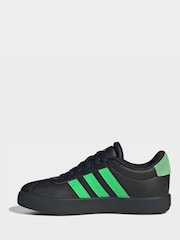 adidas Black/Green VL Court 3.0 Trainers - Image 2 of 8