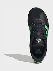 adidas Black/Green VL Court 3.0 Trainers - Image 5 of 8