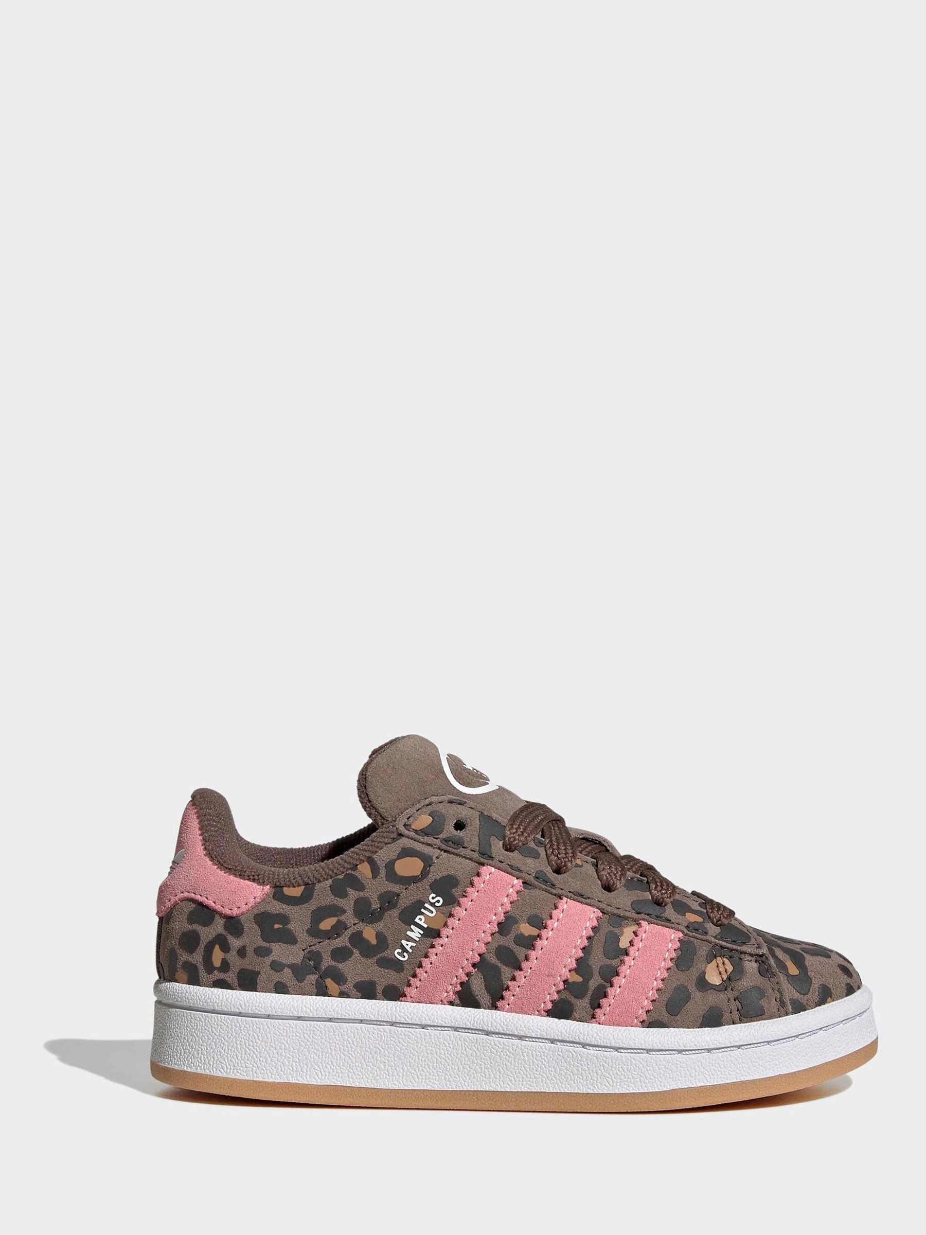 adidas Originals Brown Pink Campus 00S Junior Trainers view 1