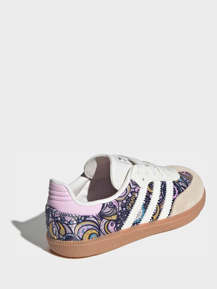 adidas Originals White Samba Trainers - Image 2 of 9