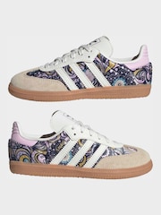 adidas Originals White Samba Trainers - Image 5 of 9