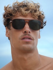 Estella Bartlett Brown Amber Hong Kong Sunglasses - Image 1 of 2